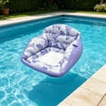 thumbnail image 4 of Inflatable Pool Lounge Chair 40" - 3-in-1 Water Float for Adults & - Comfortable Mesh Seat Lounger for Swimming Pool Lake & Beach(Green), 4 of 5
