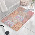 thumbnail image 3 of Pioneer Flower Floral Print Flannel Non Slip Door Rugs,Washable Door Mats Indoor,Decorative Door Mats,Dirt-Resistant and Absorbent Doormat for Entrance,Bedroom,Kitchen,Bathroom,23.5"x16", 3 of 5