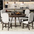 thumbnail image 7 of 5-piece dining set with high-capacity table and chairs - Accommodate more people, 7 of 7