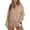 Khaki, variant on Womens Fall Shirts, Women's Knit Shirt Long Sleeve Shirts V Neck Solid Color Casual Belted Hoodie Blouses for Women Dressy Casual, Pullover Sweatshirts for Women Khaki XL