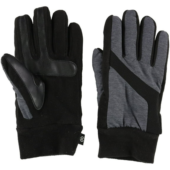 Isotoner Mens Sleekheat Gloves, Black, S/M