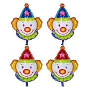 4pcs Large Size Clown Balloon Foil Balloon Balloon For Carnival And