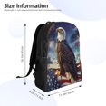 thumbnail image 4 of Gaeub Night Sky Bald Eagle Print Unisex Backpacks, College Bookbag,Daypack with Padded 15" Laptop Sleeve,for School, Work, and Travel, 4 of 8