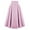Pink, variant on Pisexur Women's Vintage Plaid Skirt Side Split Skirt Elastic High Waisted Midi A-Line Flowy Skirts with Pockets