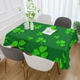 thumbnail image 5 of St Patrick's Clover Shamrock Tablecloth Rectangle Colorful Table Cloth Large Square Table Cover for Dining Kitchen Party 54"x72" Decor Gift, 5 of 7