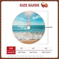 thumbnail image 2 of Balery Sunny Ocean Waves Printed Christmas Tree Skirt , Merry Christmas Party Christmas Tree Decoration,Adjustable Tree Skirt-36", 2 of 6