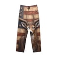 thumbnail image 6 of Uemuo Deer American Flag Wall Pattern Men's Wide Leg Palazzo Lounge Pants with Pockets Light Weight Loose Comfy Casual Pajama Pants-XX-Large, 6 of 9