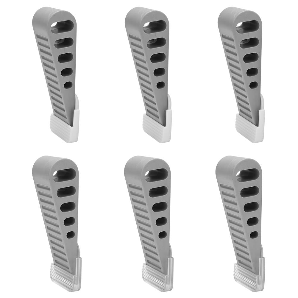 Yosoo 6pcs Heightened Rubbber Door Wedge Stopper Gate
