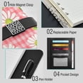 thumbnail image 4 of Premium Faux Leather Notebook - Refillable, Multi-Functional Organizer, 23.3x17cm, All-Season Use，Retro Red Gingham, 4 of 6