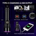 thumbnail image 4 of Linterna UV LUXNOVAQ 30W 365nm USB recargable luz negra, 4 of 9