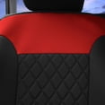 thumbnail image 5 of FH Group Neosupreme Front Bucket Seat Covers Auto Car SUV Red Black w/ Free Air Freshener - 2 Front Seats, 5 of 7