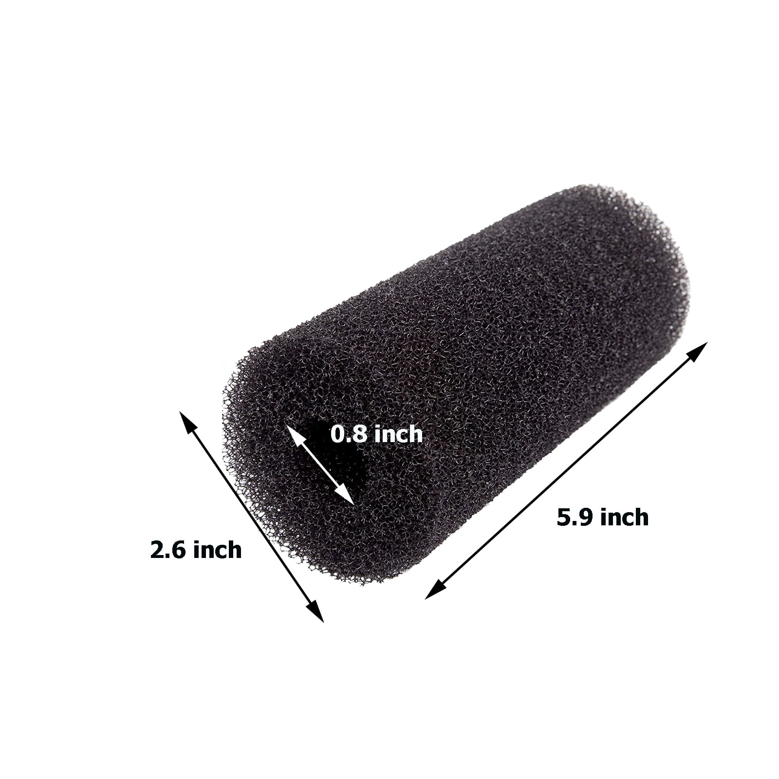 Qzbhct 3 Size 12 Pack Pre Filter Sponge Aquarium Intake High-Porosity Foam Roll Fish Tank Shrimp Beta Baby Fish Replacement Foam Cover Filtration Freshwater Saltwater 5-20 Gallons
