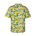thumbnail image 3 of Daiia Lemon1 Hawaiian Shirt for Men Gentle Cotton Regular Short Sleeve Casual-3X-Large, 3 of 9