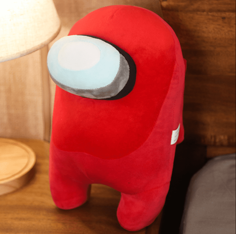 8inch/20cm Among Us Merch Crewmate Stuffed Plush Plushie Toy Action Game Figures Soft Doll for Kids Gift Red