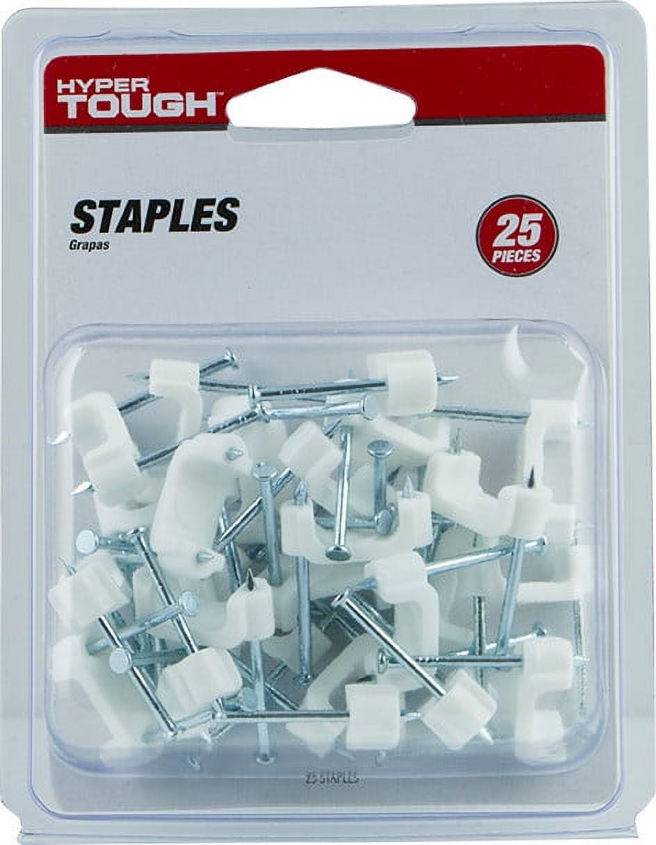 (2 pack) Hyper Tough Plastic Staples, 25 Pack, 34363