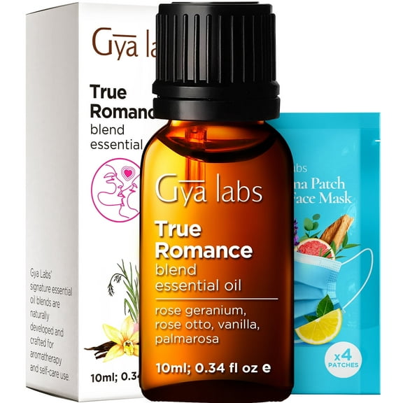 Gya Labs True Romance Essential Oil Blend - Non-Greasy Sweet & Floral Scent Oils(0.34 fl oz)