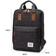 thumbnail image 2 of KAUKKO Stylish Oxford Fabric Backpack Travel Rucksack lightweight Hiking Bag Satchel, 2 of 5