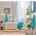 thumbnail image 4 of 8-Piece Premium Towel Set, 2 Bath Towels, 2 Hand Towels, and 4 Wash Cloths, 600 GSM 100% Ring Spun Cotton Highly Absorbent Towels for Bathroom, Gym, Hotel, and Spa (Teal), 4 of 17