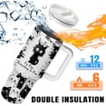 thumbnail image 4 of Exceptionally Adorable Cat Design Travel Tumbler with Handle- Stainless Steel Vacuum Insulated for Hot and Cold Beverages, 4 of 6