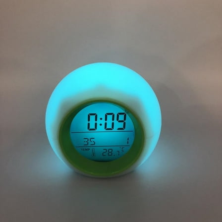 FRCOLOR Simple Perpetual Calendar Alarm Clock Creative Alarm Clock Child Toddler 8.5X8cm