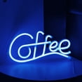 thumbnail image 3 of Washranp Neon Sign,Plastic Coffee Letter Shape LED Neon Light Battery-Powered for Coffee Bar Restaurant Wedding Wall Decor, 3 of 5