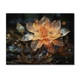 thumbnail image 3 of Designart "Crystal Clear Beauty in Orange Flowers II" Floral Print on Natural Pine Wood, 3 of 5