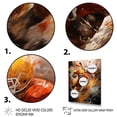thumbnail image 3 of Designart "Energy Burst Orange Football wall art II" Sports Floater Framed Canvas Wall Art, 3 of 7