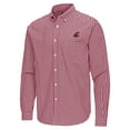 thumbnail image 2 of Men's Antigua Crimson Washington State Cougars Ellis Woven Tri-Blend Long Sleeve Button-Down Shirt, 2 of 3