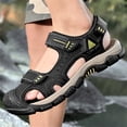 thumbnail image 6 of LASUDRAA Mens Closed Toe Outdoor Sandals Waterproof Hiking Sandals with Adjustable Straps Non Slip Summer Beach Shoes, 6 of 8