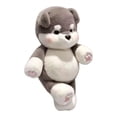 thumbnail image 1 of Soft Puppy Plush Animal Stuffed Toy Comforting Hugging Pillow for Bedroom Accents and Safari Theme Events Creative Holiday Birthday Present, Gray, 18 Inch, 1 of 6