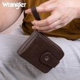 thumbnail image 3 of Wrangler Cow Print Wallet Women Small Credit Card Holder with Rfid Blocking Zip Credit Card Case,Compact & Easy to Carry Gifts for Women, Cpffee, 3 of 7