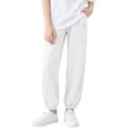 thumbnail image 2 of BXSRUTA Girls Athletic Jogger Pants Lightweight Elastic Waist Quick Dry for Daily Wear, 2 of 7
