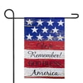 thumbnail image 3 of Northlight Patriotic "We Remember! God Bless America" Outdoor Garden Flag - 18" x 12.5", 3 of 9