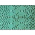 thumbnail image 1 of Ahgly Company Indoor Rectangle Solid Turquoise Blue Modern Area Rugs, 7' x 10', 1 of 4