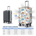 thumbnail image 6 of Balery Luggage Cover Summer Stamp Print Suitcase Covers for Luggage Elastic Washable Suitcase Protector Fits 18-32 Inch Luggage-Medium, 6 of 9