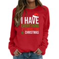 thumbnail image 2 of Christmas Sweatshirt for Men Women Long Sleeve Loose Casual Crewneck Pullover Sweatshirts for Couples, 2 of 5