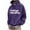 Purple, variant on ZVNAΖH Men's Trendy 3D Letter Print Hoodie, Fleece Lined Drop Shoulder Pullover, Graphic Hooded Sweatshirt for Casual & Street Style, M-3XL