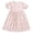 Pink A16, variant on Antinious Girls Floral Print Ruffle Sleeve A-Line Casual Versatile Wear Dress