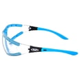 thumbnail image 3 of 2 Pairs Global Vision Ruthless Women's Padded Safety Glasses Motorcycle Riding Glasses Blue & Pink Frame with Clear Lens ANSI Z87.1, 3 of 7