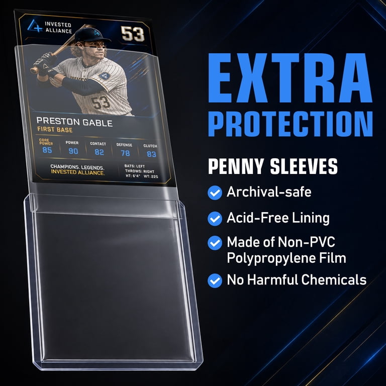card defense sleeves RFID Blocking Credit making border crossing a little faster Regular 3x4 Rigid Top Loaders