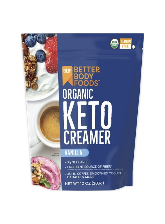 BetterBody Foods Keto Creamer, Vanilla Flavored, 10 oz