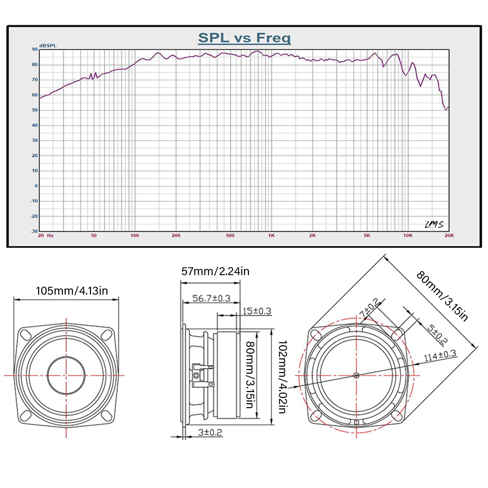 Ruggeds 4in Sound Driver Woofer With 40W Power Handling Bulletproofs Diaphragm Vibrations Reduction Suspension Design