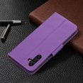 thumbnail image 5 of Mantto For Galaxy A13 5G Wallet Case with [RFID Blocking] Card Holder Kickstand Magnetic Wrist Strap, Premium Leather Flip Case Wallet TPU inner Shell For Samsung Galaxy A13 5G, Violet, 5 of 9