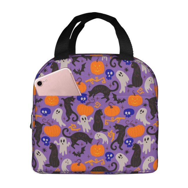 Disketp Halloween Black Cats for Insulated Lunch Bag for Women and Men, Perfect for Work, Hiking, Picnic