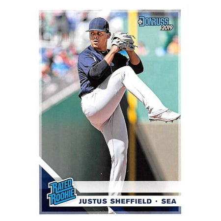 2019 Donruss #42 Justus Sheffield Seattle Mariners Rated Rookie Baseball