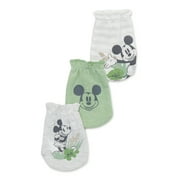 Mickey Mouse Infant Unisex Mitten, 3-Pack, Sizes 0-12M