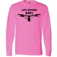 thumbnail image 3 of Inktastic Life Behind Bars Mountain Bike Long Sleeve T-Shirt, 3 of 5