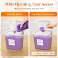 thumbnail image 3 of Lifewit 4 Pack Laundry Pods container & Dryer Sheet Holder Sets, Laundry Powder Container with press-to-open Lid, Laundry Room Organization and Storage for Bead, Scent Booster with Labels and Spoons, 3 of 8