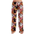 thumbnail image 6 of LHVUOA Womens Halloween Pajama Pants Cute Halloween Print Pajama Lounge Pants Casual Comfy Sleepwears, 6 of 7