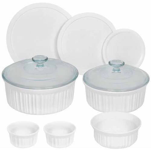 CorningWare French White 10-piece Round Bakeware Set